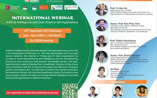 International Webinar “Artificial Intelligence and Data Science with Applications” 